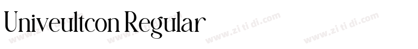 Univeultcon Regular字体转换